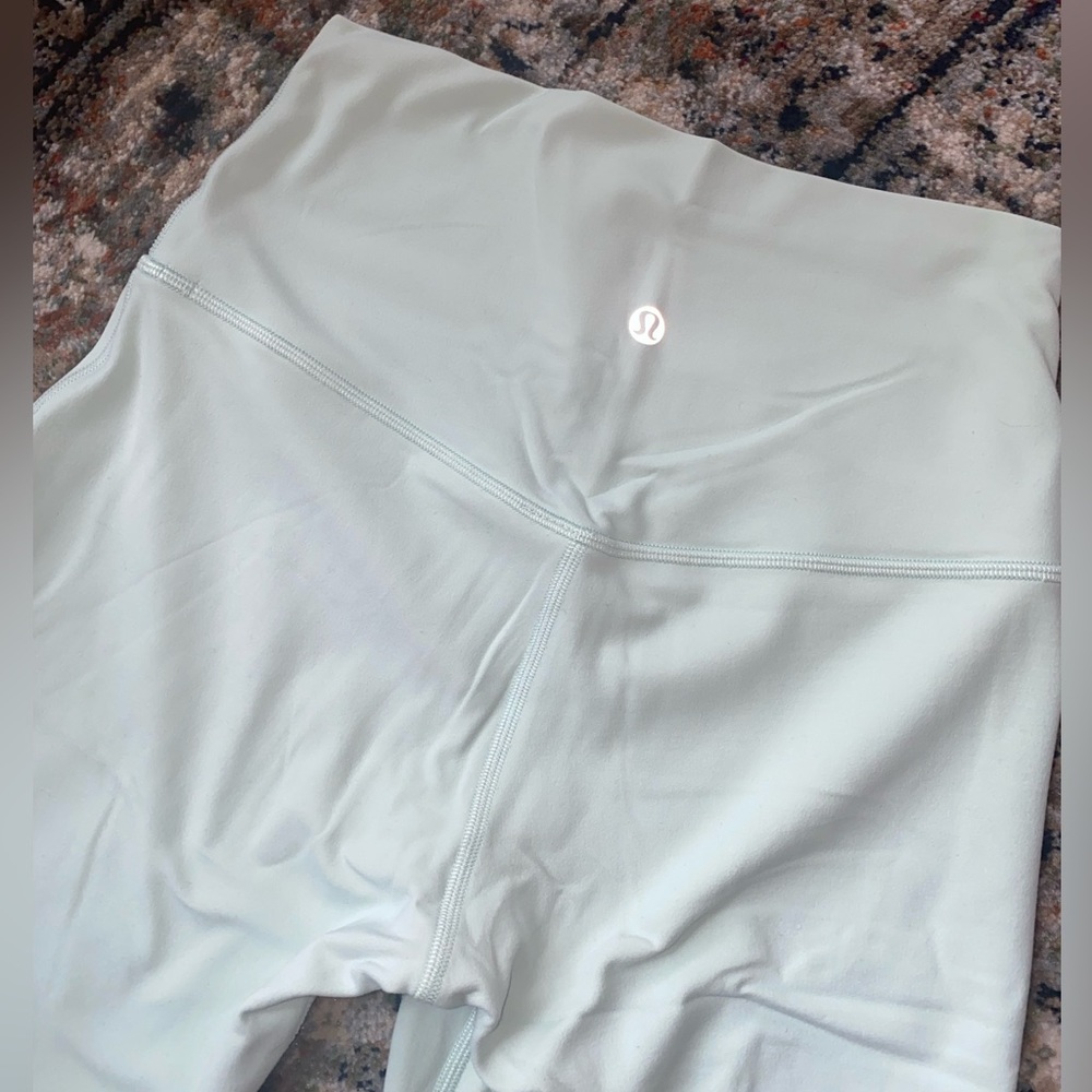Lulu Lemon Align Leggings 7/8 length- mint green, worn once. Great condition.